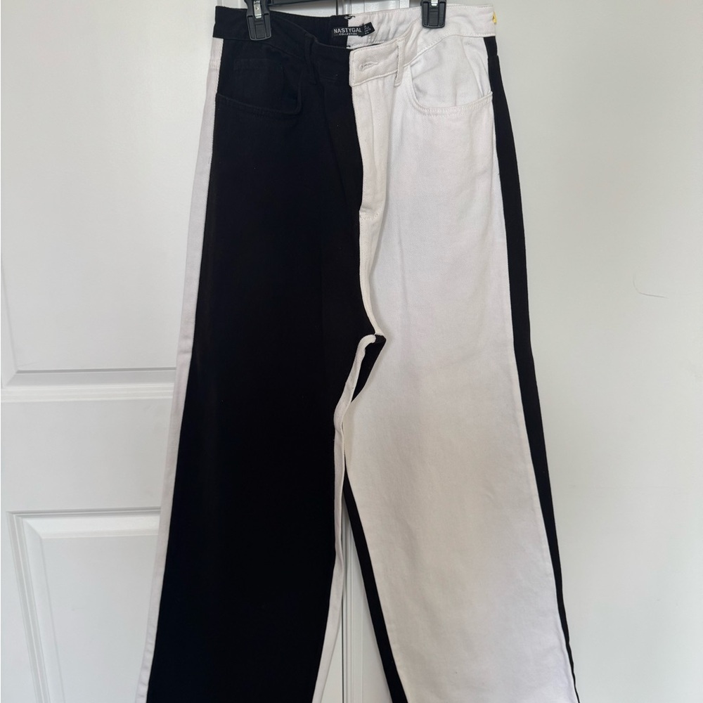 Nasty Gal Monochrome Jeans